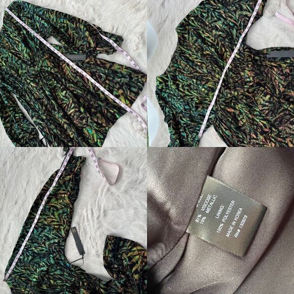 NWT House of Harlow 1960 x REVOLVE Clark Dress Metallic Black Mini size L - Picture 12 of 14